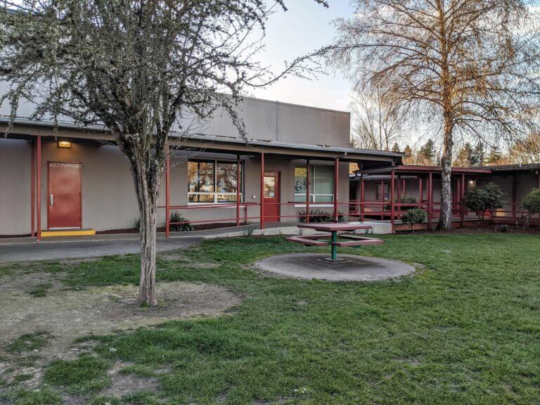 Courtyard at Monmouth Elementary School